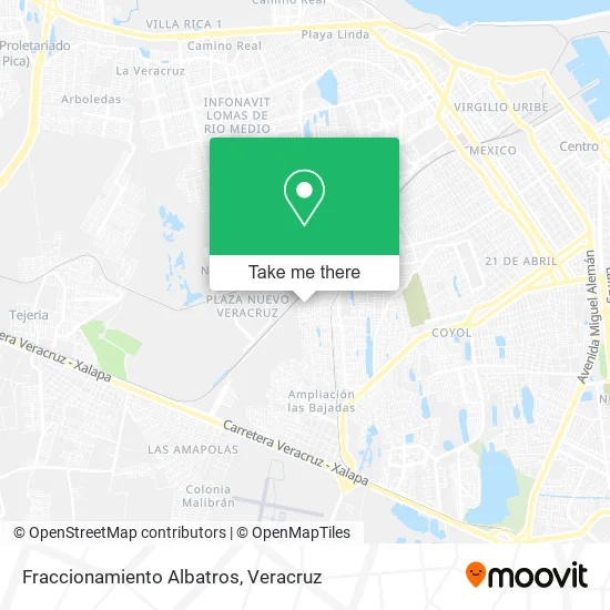 Fraccionamiento Albatros map