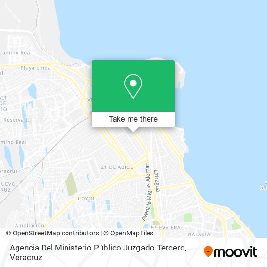 Agencia Del Ministerio Público Juzgado Tercero map