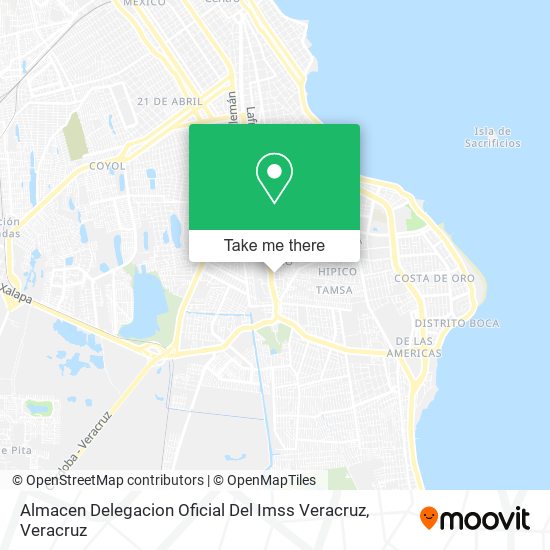 Almacen Delegacion Oficial Del Imss Veracruz map