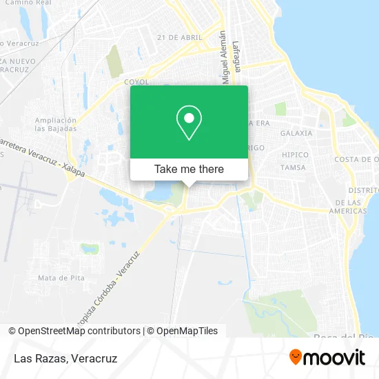 Las Razas map