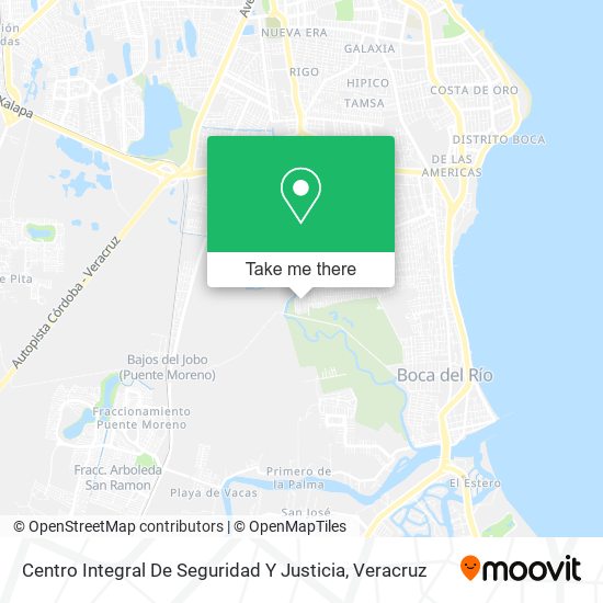 Mapa de Centro Integral De Seguridad Y Justicia