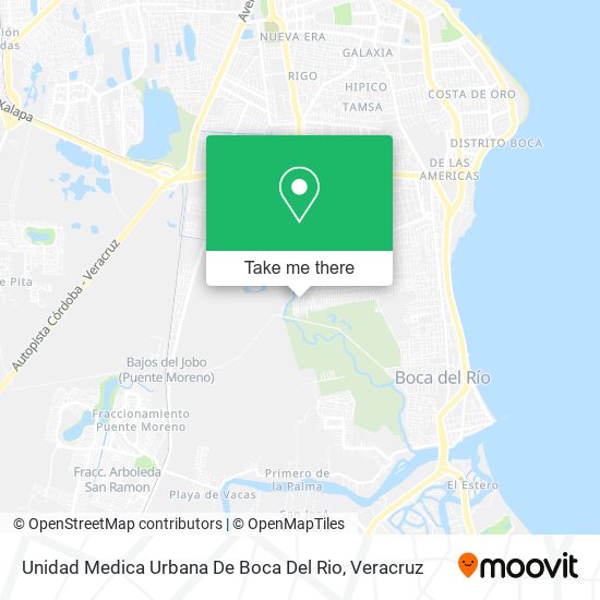 Mapa de Unidad Medica Urbana De Boca Del Rio