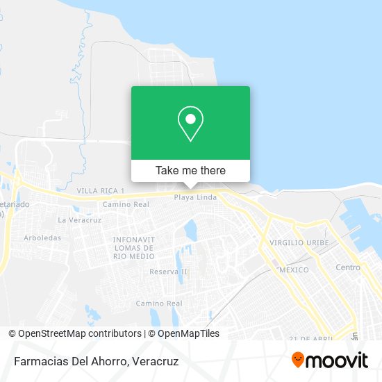 Farmacias Del Ahorro map