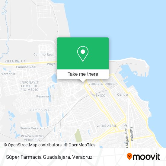 Súper Farmacia Guadalajara map
