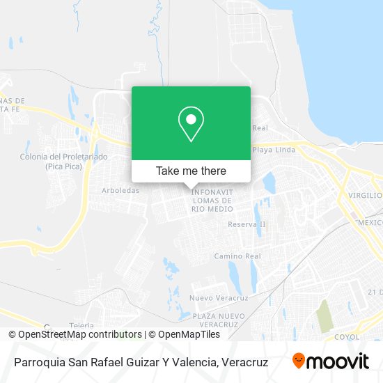 Mapa de Parroquia San Rafael Guizar Y Valencia