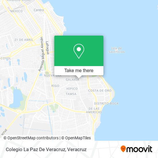 Mapa de Colegio La Paz De Veracruz