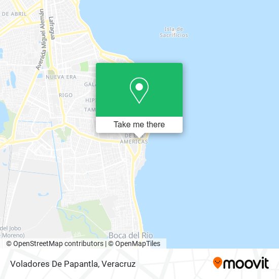 Voladores De Papantla map