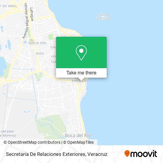 Secretaria  De Relaciones Exteriores map
