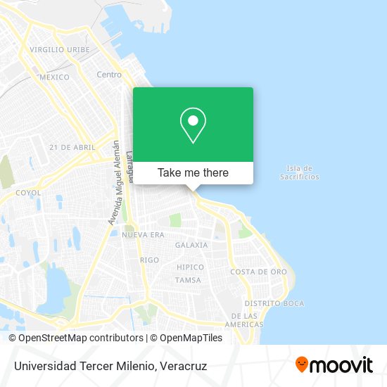 Universidad Tercer Milenio map