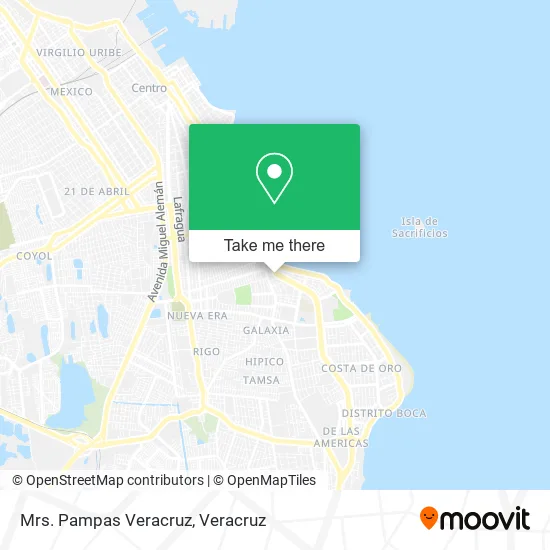 Mapa de Mrs. Pampas Veracruz