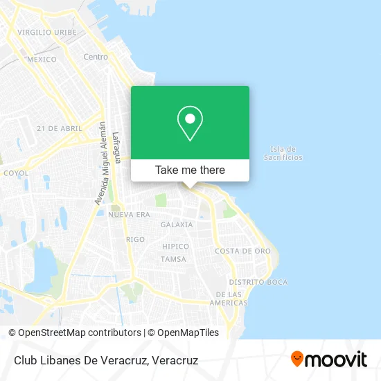 Club Libanes De Veracruz map