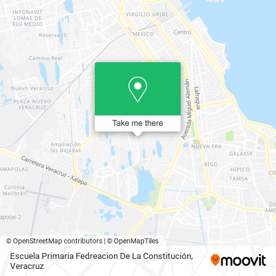 Mapa de Escuela Primaria Fedreacion De La Constitución