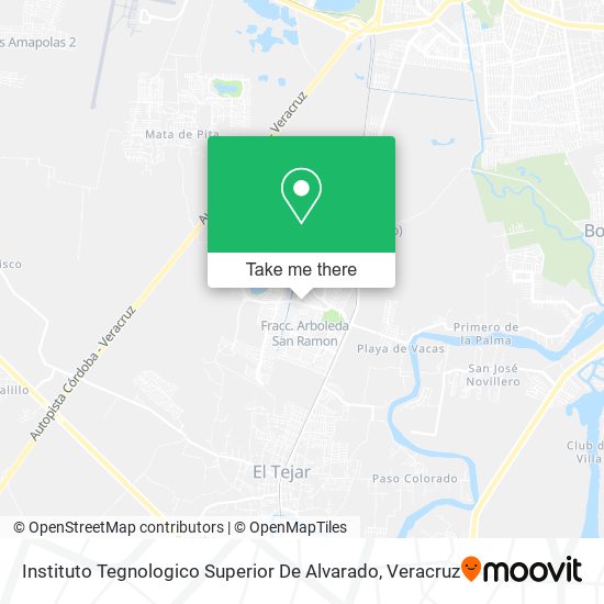 Instituto Tegnologico Superior De Alvarado map