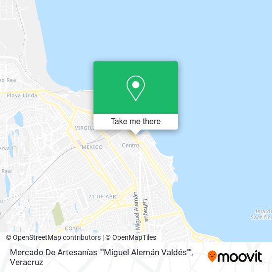 Mercado De Artesanías ""Miguel Alemán Valdés"" map