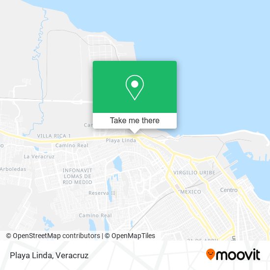 Mapa de Playa Linda