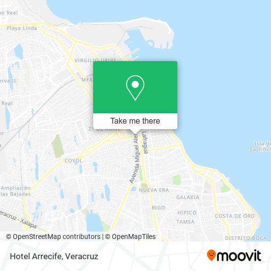 Hotel Arrecife map