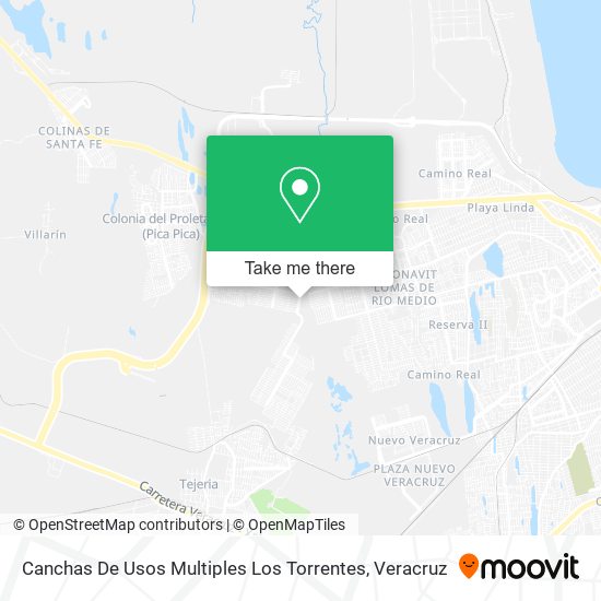 Mapa de Canchas De Usos Multiples Los Torrentes