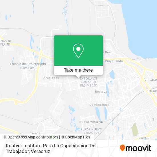 Itcatver Instituto Para La Capacitacion Del Trabajador map