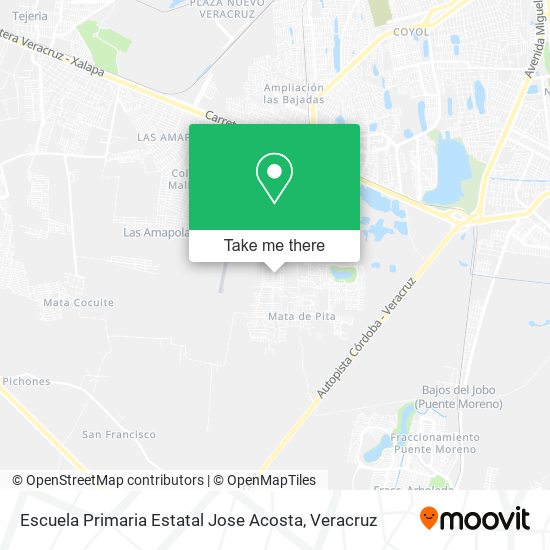 Mapa de Escuela Primaria Estatal Jose Acosta