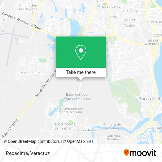 Pecacima map