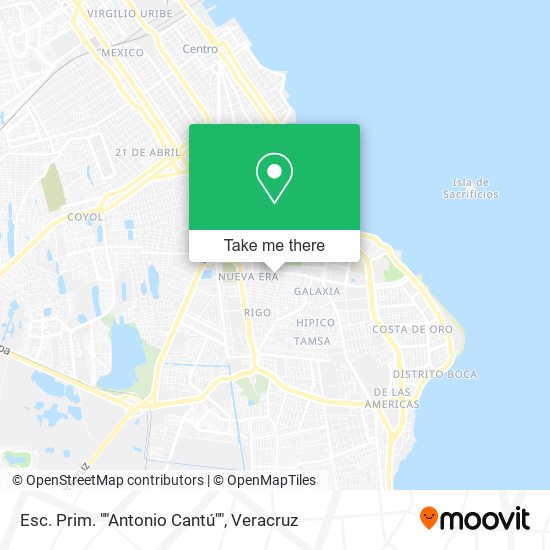 Esc. Prim. ""Antonio Cantú"" map