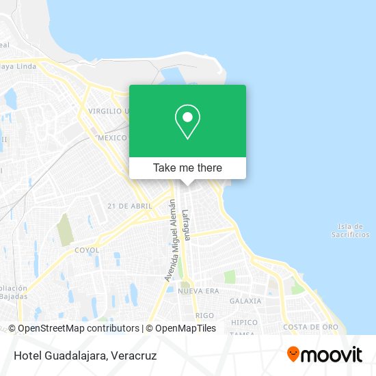 Mapa de Hotel Guadalajara