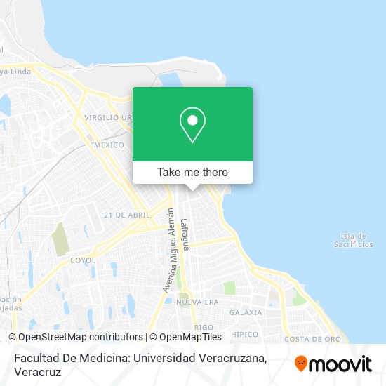Facultad De Medicina: Universidad Veracruzana map