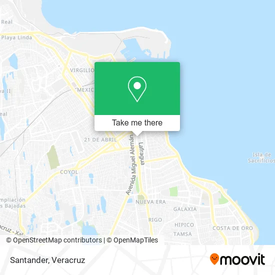 Santander map
