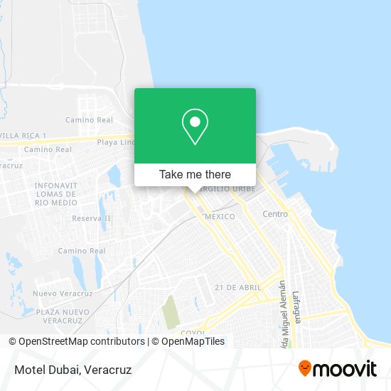 Motel Dubai map