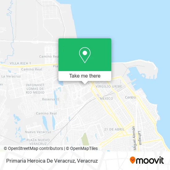 Primaria Heroica De Veracruz map