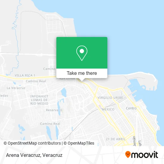 Mapa de Arena Veracruz