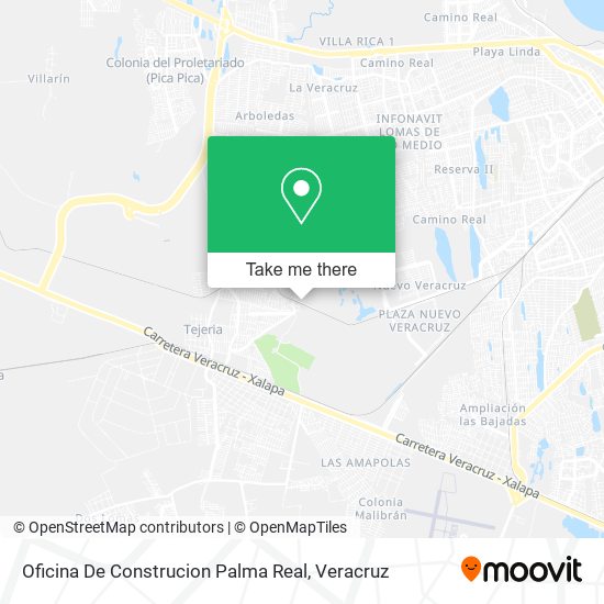 Mapa de Oficina De Construcion Palma Real
