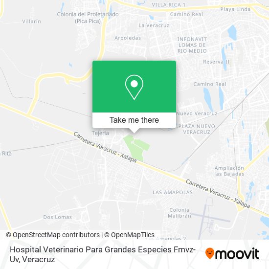 Mapa de Hospital Veterinario Para Grandes Especies Fmvz-Uv