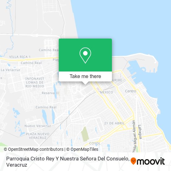 Parroquia Cristo Rey Y Nuestra Señora Del Consuelo map