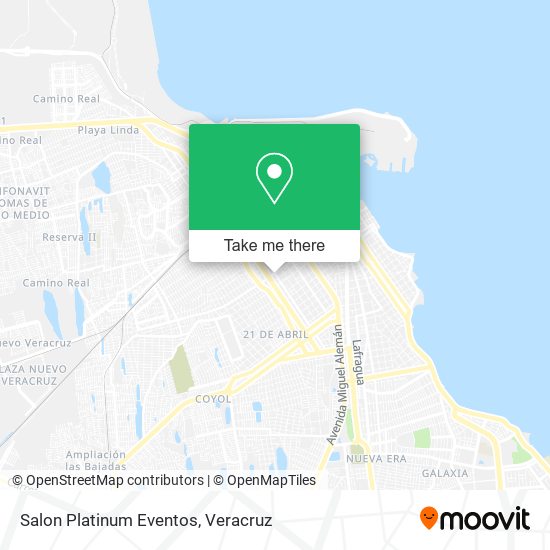 Mapa de Salon Platinum Eventos
