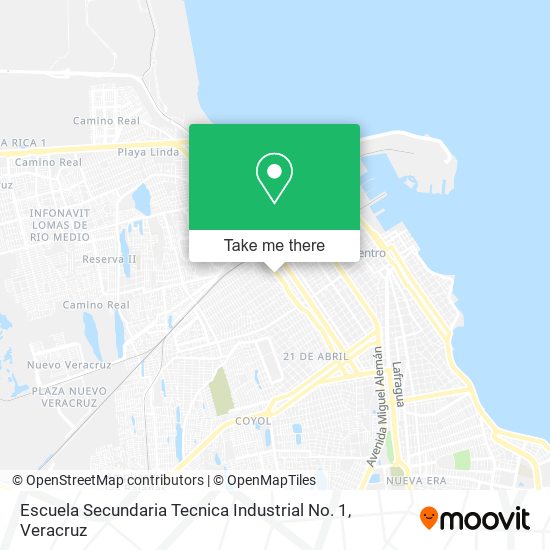 Escuela Secundaria Tecnica Industrial  No. 1 map