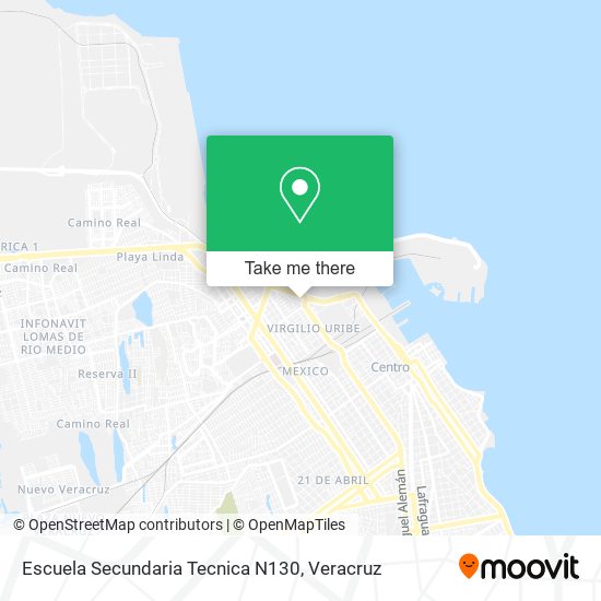 Mapa de Escuela Secundaria Tecnica N130