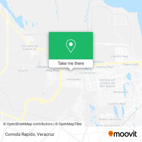 Comida Rapido map