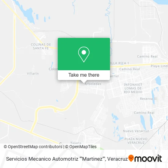 Servicios Mecanico Automotriz ""Martinez"" map