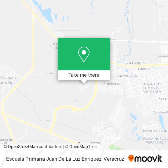 Mapa de Escuela Primaria Juan De La Luz Enriquez