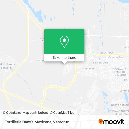 Tortilleria Dany's Mexicana map