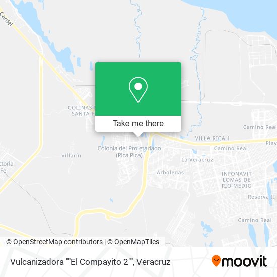 Vulcanizadora ""El Compayito 2"" map
