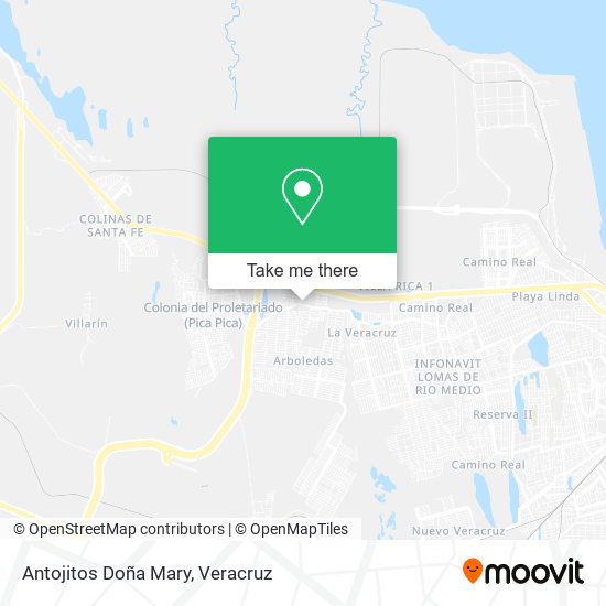Antojitos Doña Mary map