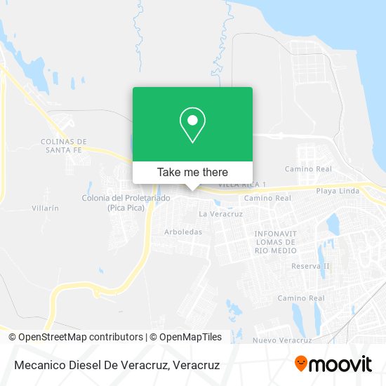 Mecanico Diesel De Veracruz map