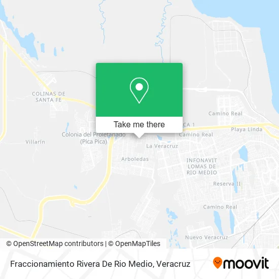 Fraccionamiento  Rivera De Rio Medio map