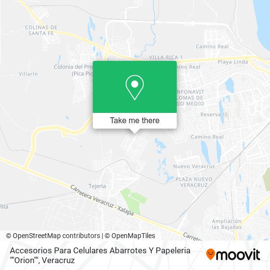 Accesorios Para Celulares Abarrotes Y Papeleria ""Orion"" map