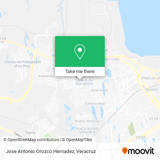 Jose Antonio Orozco Hernadez map