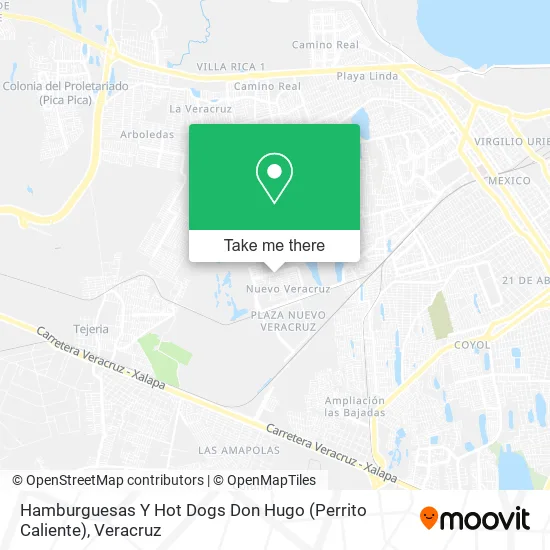 Mapa de Hamburguesas Y Hot Dogs Don Hugo (Perrito Caliente)