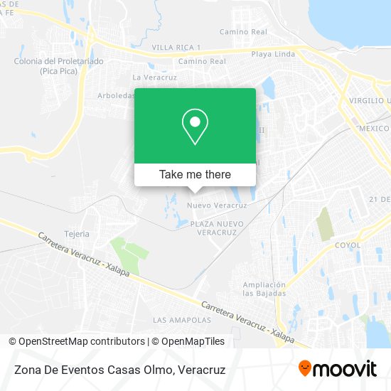 Zona De Eventos Casas Olmo map