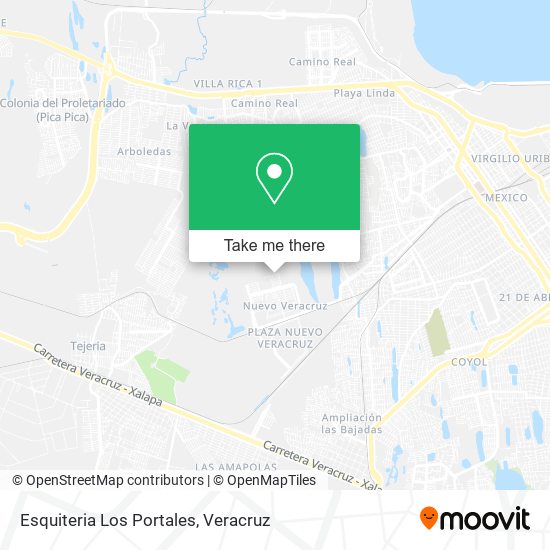 Esquiteria Los Portales map